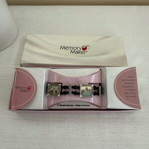 New Memory Maker Black Silver Photo Bracelet